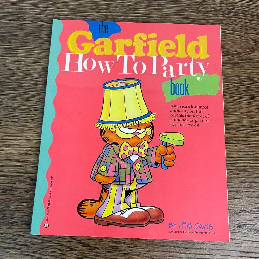 Vintage 1988 the Garfield How to Party Comic Book by Jim Davis Paperback